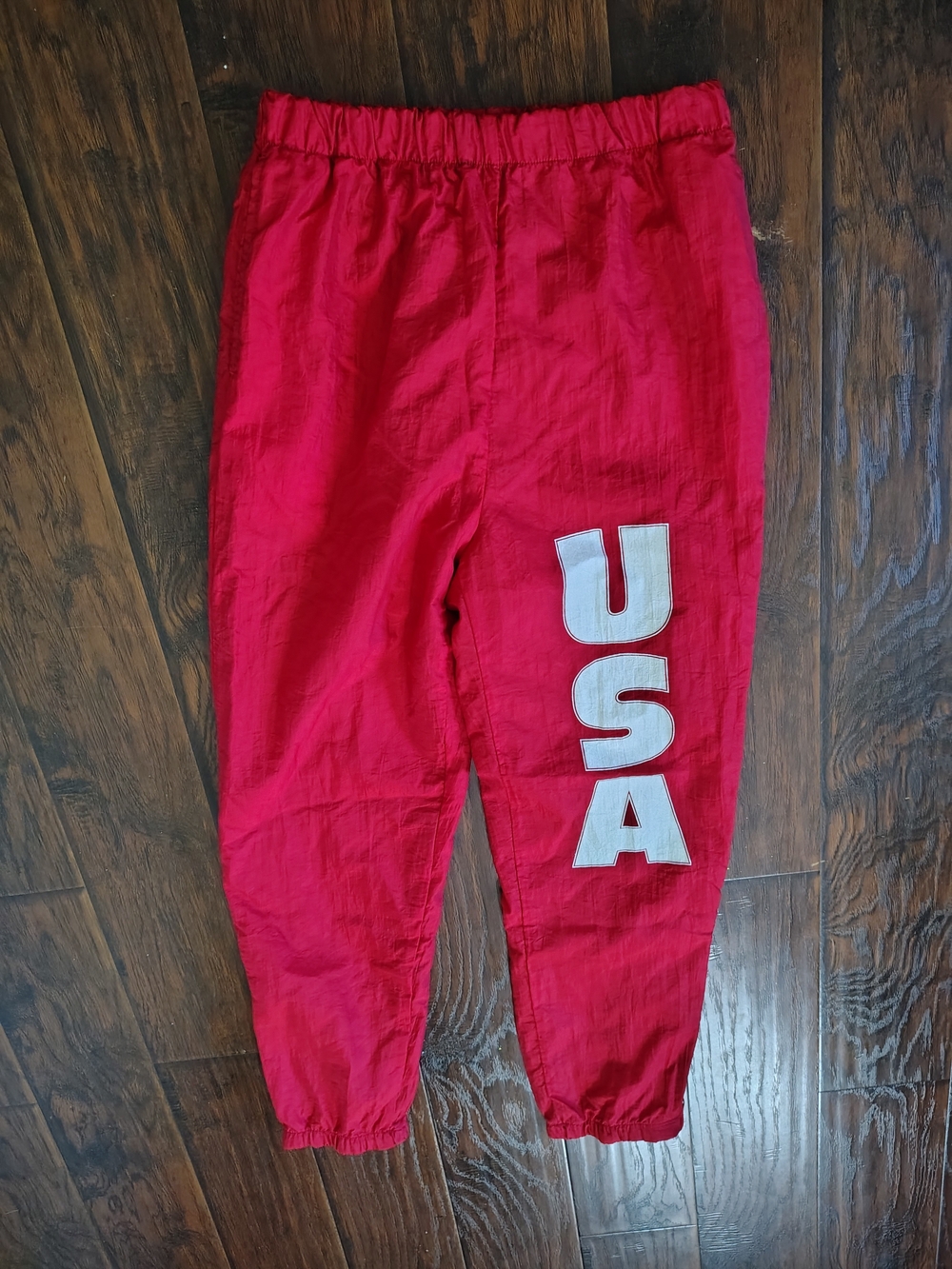 Vintage 90s Horizon USA red windbreaker pants size M-L